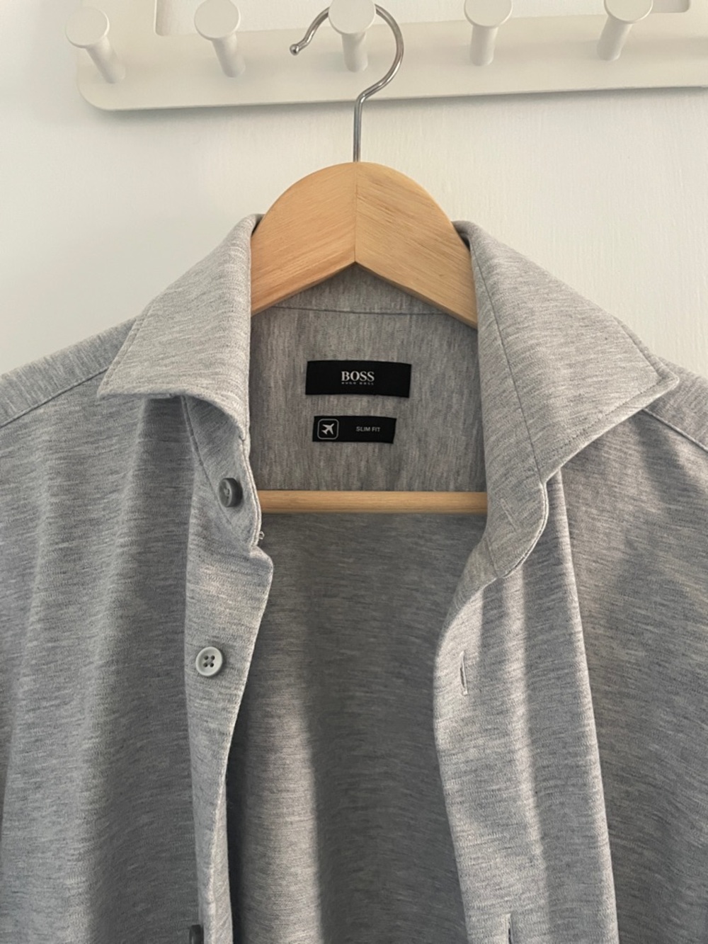 BOSS Light Grey button up Shirt - slim fit - light weight